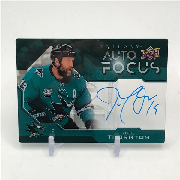 2019-20 UPPER DECK TRILOGY AUTO FOCUS JOE THORNTON AUTO