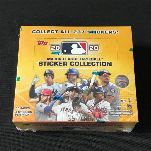 SEALED TOPPS 2020 BASEBALL STICKKER BOX
