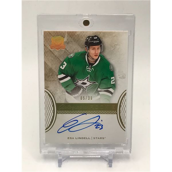 2016-17 UPPER DECK THE CUP ESA LINDELL ROOKIE AUTO 5/36