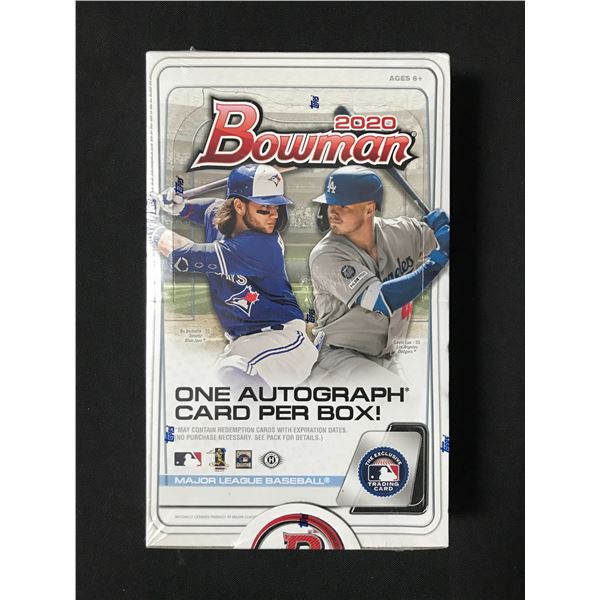 SEALED 2020 BOWMAN BASEBALL HOBBY BOX