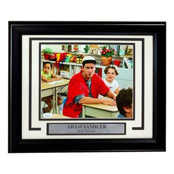 ADAM SANDLER SIGNED AND CUSTOM FRAMED 8 X 10 (JSA COA)