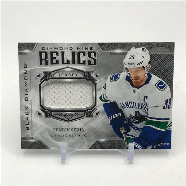 2019-20 UPPER DECK BLACK DIAMOND RELICS HENRIK SEDIN