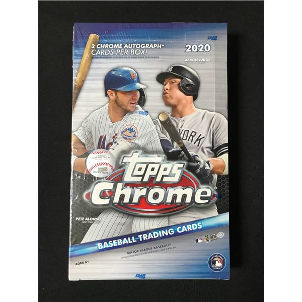SEALED 2020 TOPPS CHROME BASEBALL HOBBY BOX