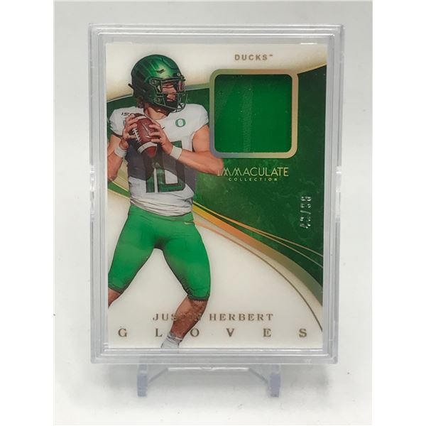 2020 PANINI IMMACULATE JUSTIN HERBERT ROOKIE PATCH 42/66