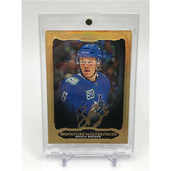 2019-20 UPPER DECK ULTIMATE COLLECTION BROCK BOESER SIGNATURE MASTERPIECES