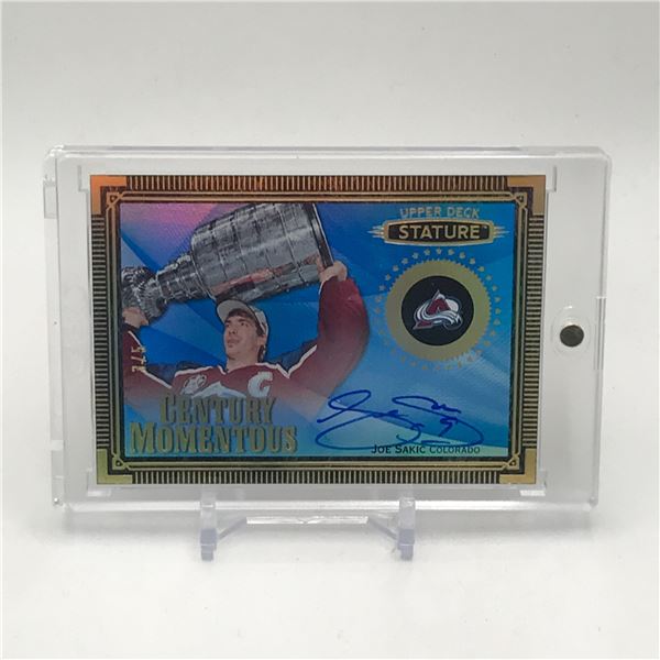 2019-20 UPPER DECK STATURE JOE SAKIC AUTO GOLD