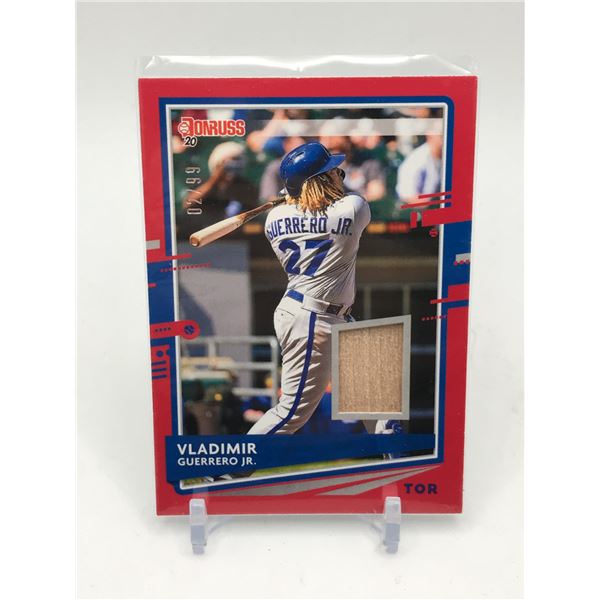 2020 DONRUSS BASEBALL VLADIMIR GUERRERO JR BAT RELIC 02/99