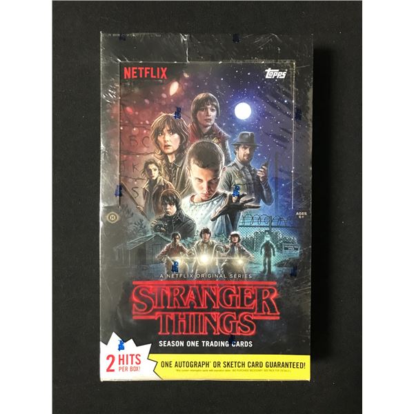 SEALED TOPPS STRANGER THINGS SEASON 1 HOBBY BOX