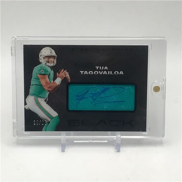 2020 PANINI BLACK TUA TAGOVAILOA ROOKIE PATCH AUTO 19/25
