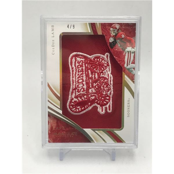 2020 PANINI IMMACULATE COLLECTION CEE DEE LAMB CAPS 4/9