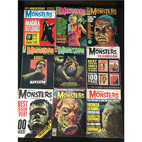 VINTAGE FAMOUS MONSTERS COMICS BOOK LOT
