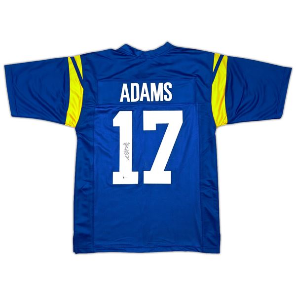 DAVANTE ADAMS SIGNED LA RAMS FOOTBALL JERSEY (BECKETT COA)_