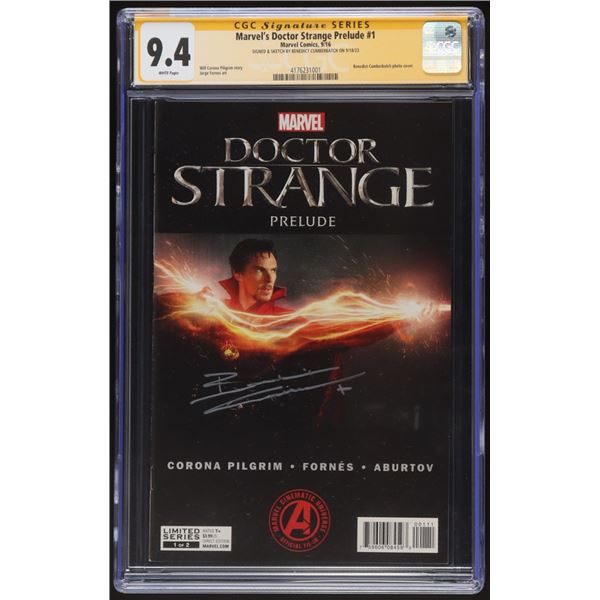 BENEDICT CUMBERBATCH SIGNED MARVEL DR STRANGE NO.1 COMIC (CGC 9.4)