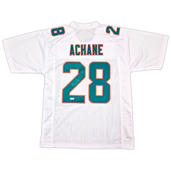 DAVONE ACHANE SIGNED MIAMI DOLPHINS JERSEY (BECKETT COA)
