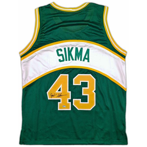 JACK SIKMA SIGNED SEATTLE SUPERSONICS BASKETBALL JERSEY (MCS COA)