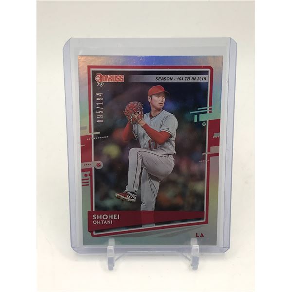 2020 PANINI DONRUSS SHOHEI OHTANI REFRACTOR 95/194
