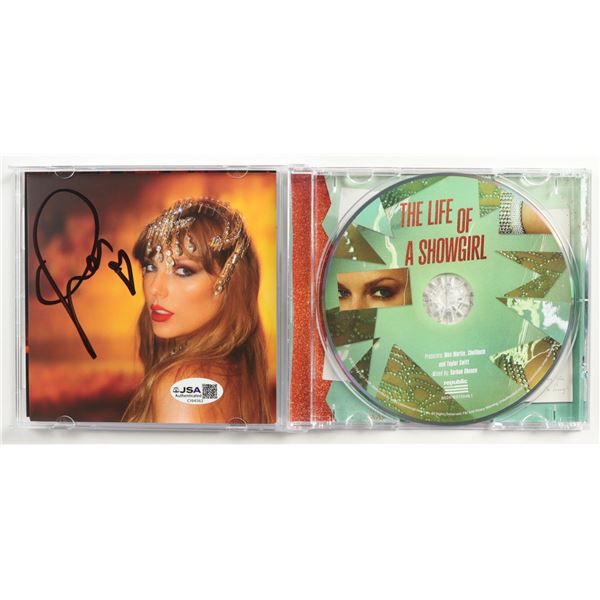 TAYLOR SWIFT SIGNED LIFE OF A SHOWGIRL CD (JSA COA)