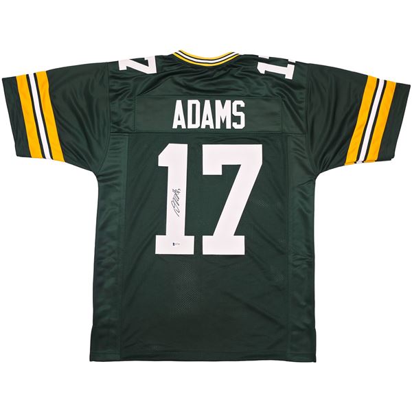 DAVANTE ADAMS SIGNED GREEN BAY PACKERS FOOTBALL JERSEY (BECKETT COA)