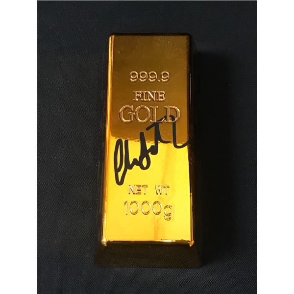 CHARLIZE THERON SIGNED PROP GOLD BAR - KB COA