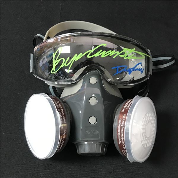 BRYAN CRANSTON AND DEAN NORRIS DUAL SIGNED GAS MASK - KB COA