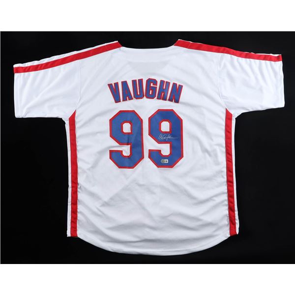 CHARLIE SHEEN SIGNED VAUGHN WILD THING JERSEY - BECKETT COA