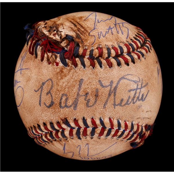 The Sandlot Movie Cast Autographed Replica Babe Ruth Signed Movie Prop Baseball (BECKETT COA)