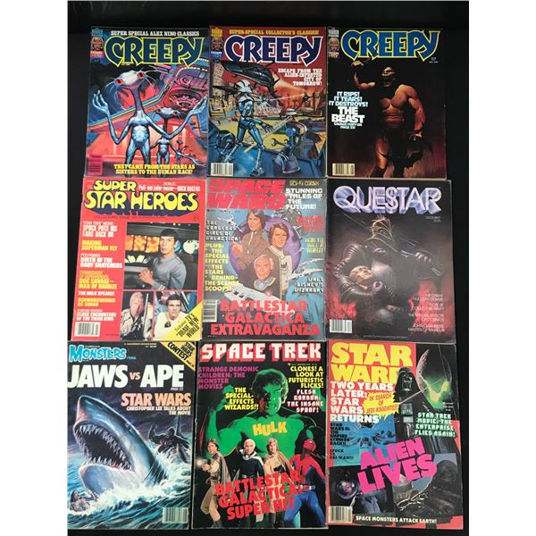 VINTAGE CREEPY COMIC BOOK LOT