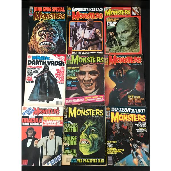 VINTAGE FAMOUS MONSTERS COMICS BOOK LOT