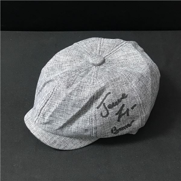 JEROME FLYNN SIGNED 1923 CAP INSCRIBED BANNER (KB COA)
