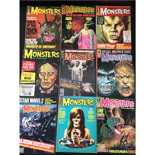 VINTAGE FAMOUS MONSTERS COMICS BOOK LOT