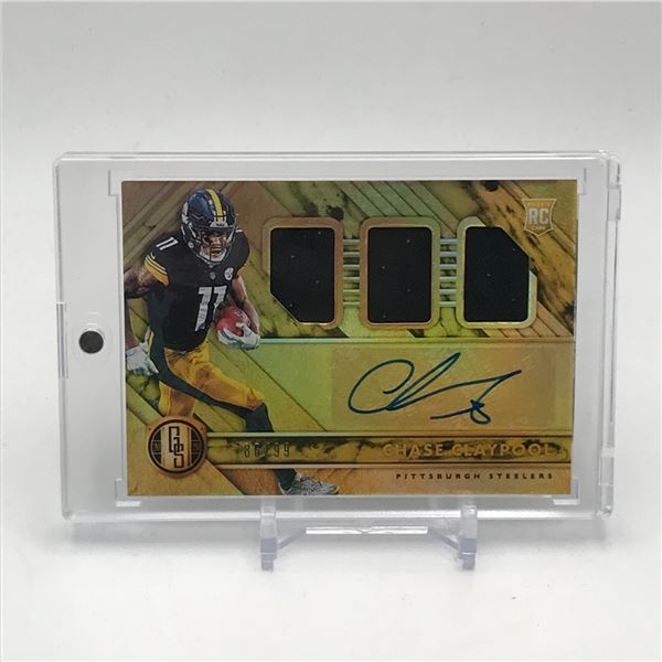 2020 PANINI GOLD STANDARD CHASE CLAYPOOL ROOKIE PATCH AUTO 86/99