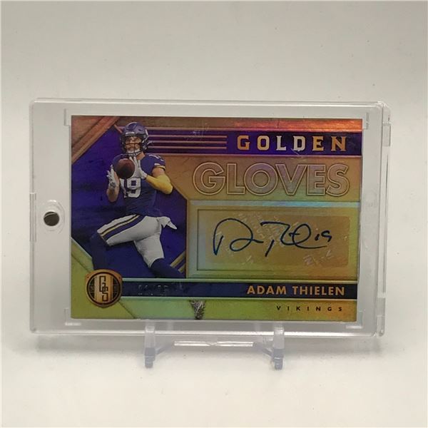 2020 PANINI GOLD STANDARD ADAM THIELEN GLOVES AUTOGRAPH 11/35