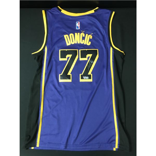 LUKA DONCIC SIGNED LOS ANGELES LAKERS CUSTOM JERSEY - ACE COA