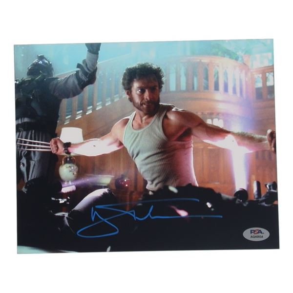 HUGH JACKMAN SIGNED WOLVERINE 8 X10 - PSA COA