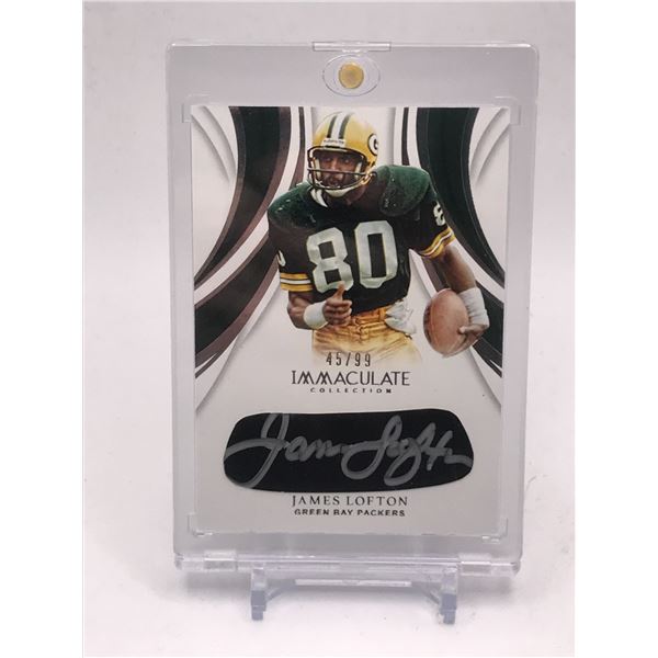 2019 PANINI IMMACULATE COLLECTION JAMES LOFTON AUTO 45/99