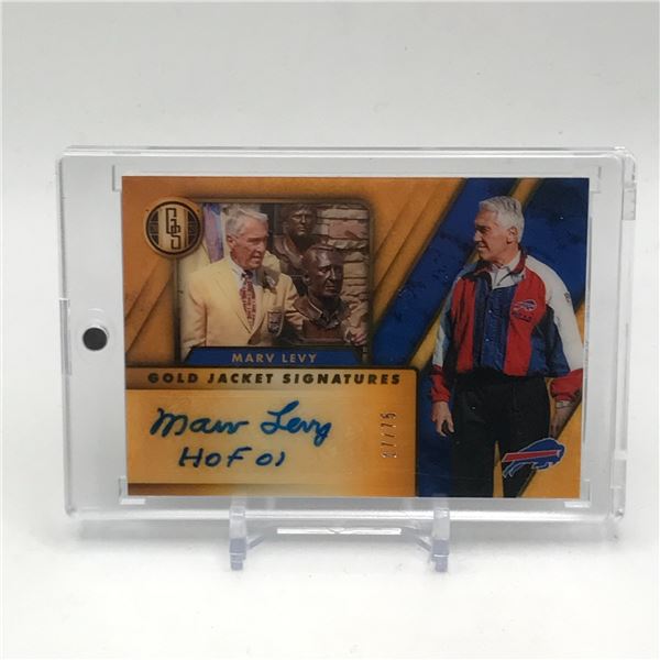 2020 PANINI GOLD STANDARD GOLD JACKET SIGNATURES MARV LEVY 17/75