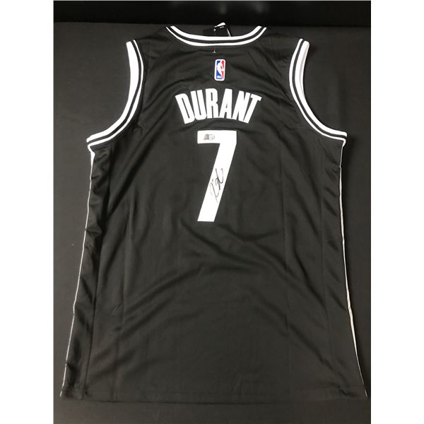 KEVIN DURANT SIGNED BROOKLY NETS CUSTOM BASKETBALL JERSEY - ACE COA
