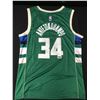 Image 1 : GIANNIS ANTETOKOUNMPO SIGNED MILWAUKEE BUCKS CUSTOM JERSEY - ACE COA