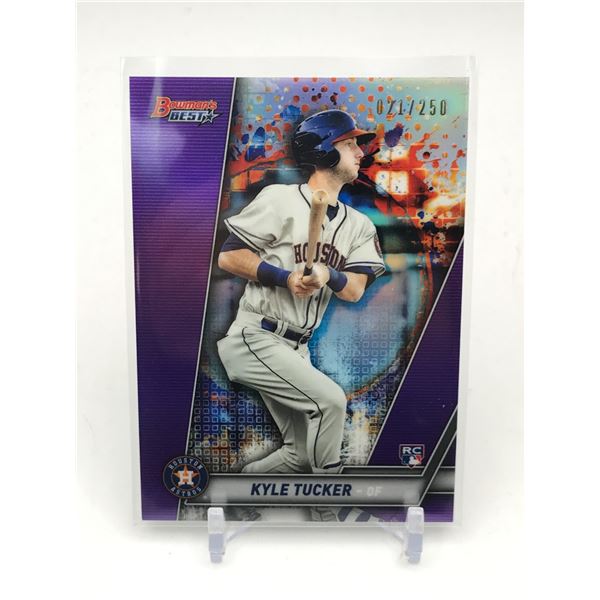 2019 TOPPS BOWMAN'S BEST KYLE TUCKER ROOKIE CARD 021/250