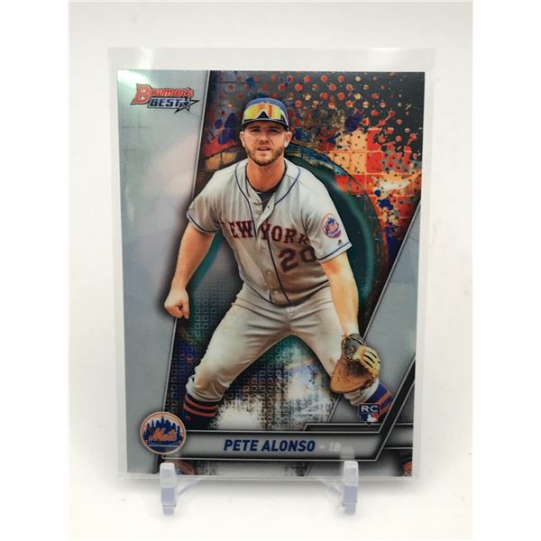 2019 TOPPS BOWMAN'S BEST PETE ALONSO BASEBAL ROOKIE CARD