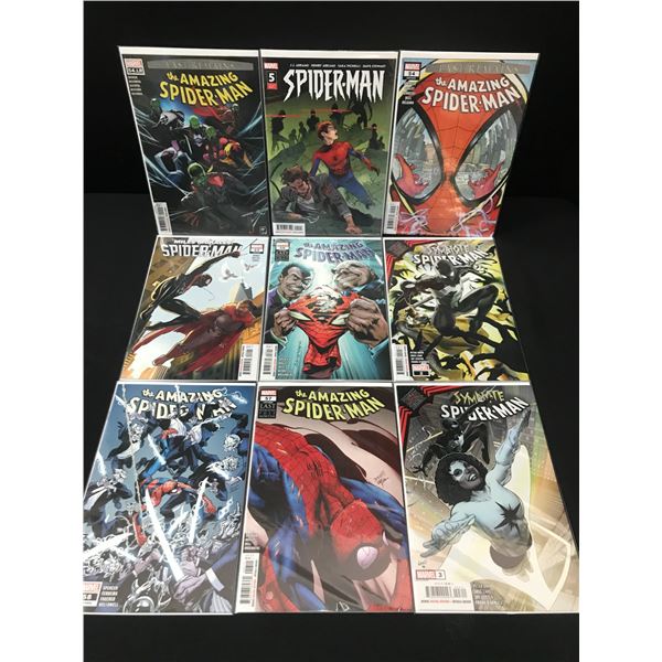 LOT OF 9 HIGH GRADE MODERN SPIDER-MAN COMICS