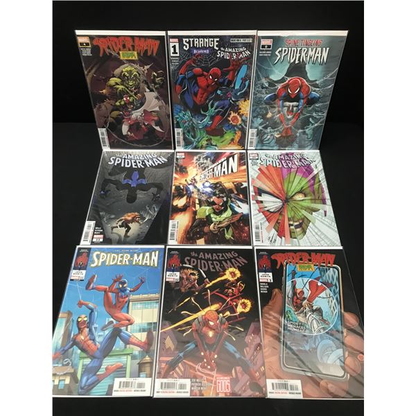 LOT OF 9 HIGH GRADE MODERN SPIDER-MAN COMICS