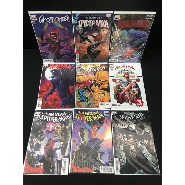 LOT OF 9 HIGH GRADE MODERN SPIDER-MAN COMICS