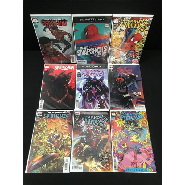 LOT OF 9 HIGH GRADE MODERN SPIDER-MAN COMICS