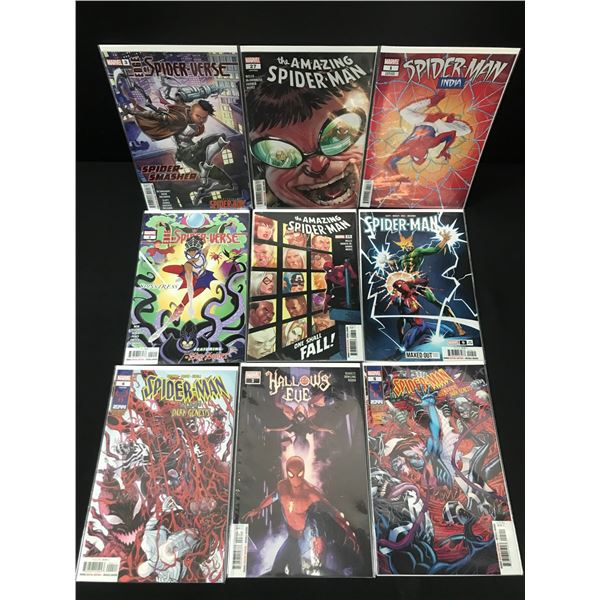LOT OF 9 HIGH GRADE MODERN SPIDER-MAN COMICS