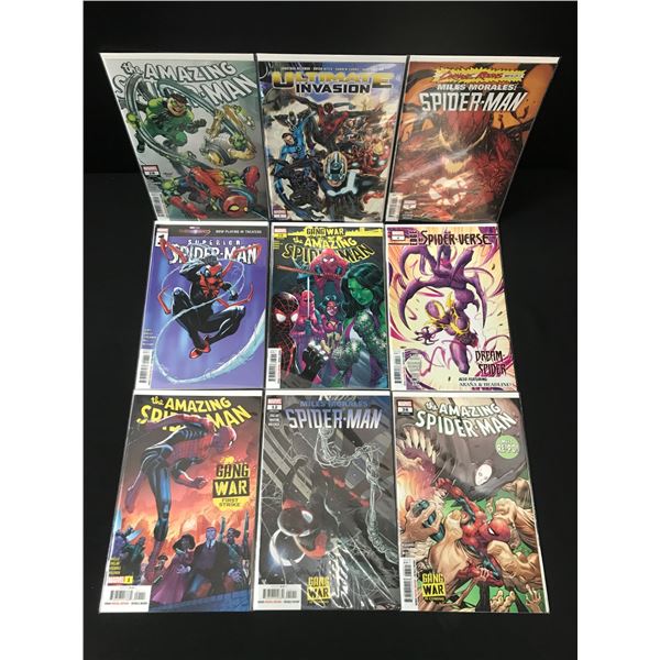 LOT OF 9 HIGH GRADE MODERN SPIDER-MAN COMICS