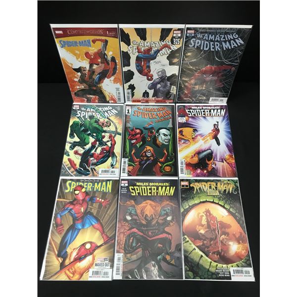 LOT OF 9 HIGH GRADE MODERN SPIDER-MAN COMICS