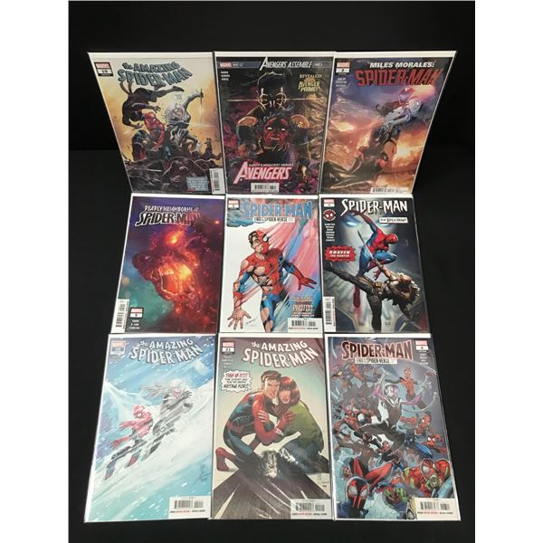LOT OF 9 HIGH GRADE MODERN SPIDER-MAN COMICS