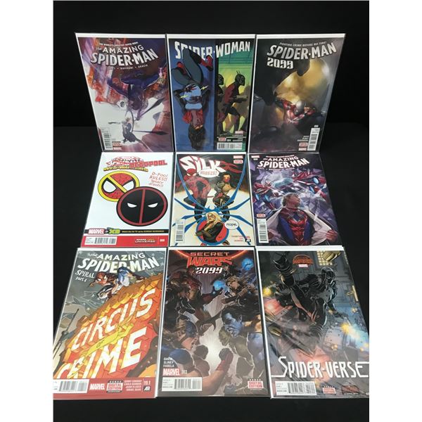 LOT OF 9 HIGH GRADE MODERN SPIDER-MAN COMICS