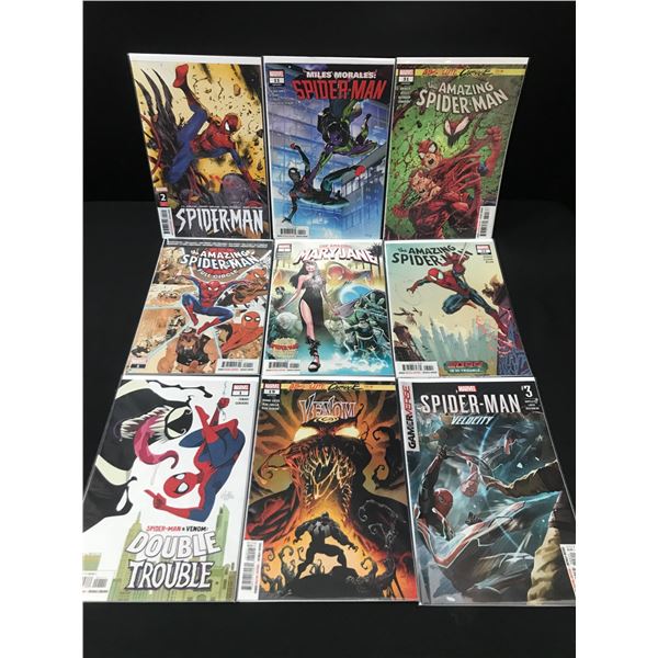 LOT OF 9 HIGH GRADE MODERN SPIDER-MAN COMICS